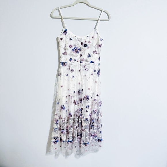 Dress the Population - White and Purple Beaded Dress - Picture 4 of 4